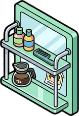 Mirrors, a sticker from the The Barbershop world