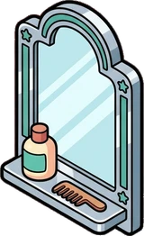 Mirrors, a sticker from the The Barbershop world