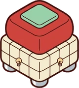 Poufs and ottomans, a sticker from the The Barbershop world
