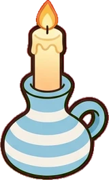 Candles and small lights, a sticker from the The Barbershop world