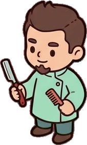 People standing, a sticker from the The Barbershop world