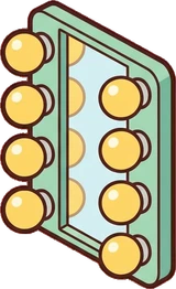 Wall lights, a sticker from the The Barbershop world