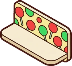 Wall shelves, a sticker from the The Barbershop world