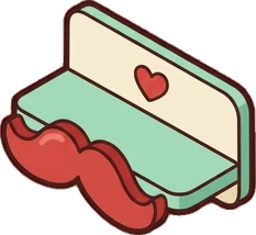 Wall shelves, a sticker from the The Barbershop world