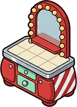 Desks and workbenches, a sticker from the The Barbershop world