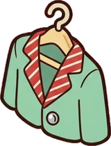 Bags, hats and shoes, a sticker from the The Barbershop world
