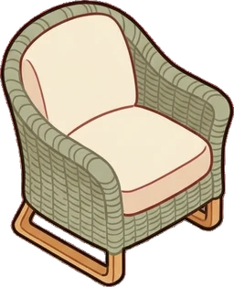 Armchairs, a sticker from the Cat Café world