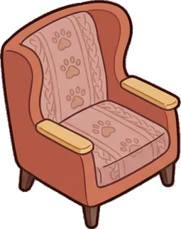 Armchairs, a sticker from the Cat Café world