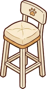 Chairs, a sticker from the Cat Café world