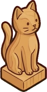 Collectibles, a sticker from the Cat Café world