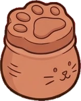 Collectibles, a sticker from the Cat Café world
