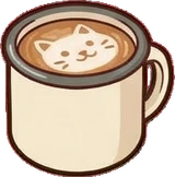 Collectibles, a sticker from the Cat Café world