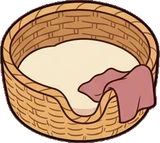 Pet beds and homes, a sticker from the Cat Café world