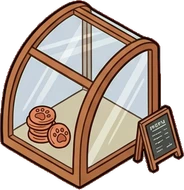 Pet beds and homes, a sticker from the Cat Café world