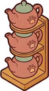 Gadgets and devices, a sticker from the Cat Café world