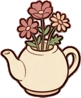 Small plants, a sticker from the Cat Café world