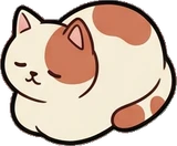 Cats and small animals, a sticker from the Cat Café world