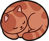 Cats and small animals, a sticker from the Cat Café world