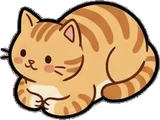 Cats and small animals, a sticker from the Cat Café world