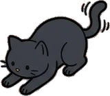Cats and small animals, a sticker from the Cat Café world