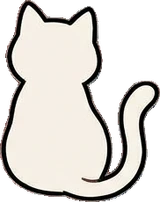 Cats and small animals, a sticker from the Cat Café world
