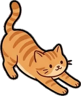 Cats and small animals, a sticker from the Cat Café world