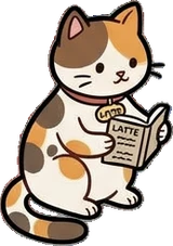 Cats and small animals, a sticker from the Cat Café world