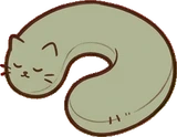 Cushions and blankets, a sticker from the Cat Café world