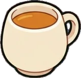 Food and drinks, a sticker from the Cat Café world