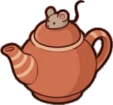 Food and drinks, a sticker from the Cat Café world