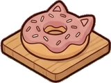 Food and drinks, a sticker from the Cat Café world