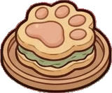 Food and drinks, a sticker from the Cat Café world