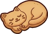Food and drinks, a sticker from the Cat Café world