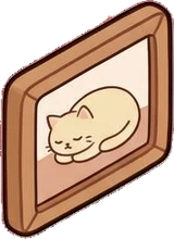 Wall art and frames, a sticker from the Cat Café world