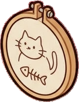 Wall art and frames, a sticker from the Cat Café world