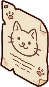 Wall art and frames, a sticker from the Cat Café world