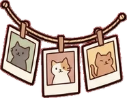 Wall art and frames, a sticker from the Cat Café world