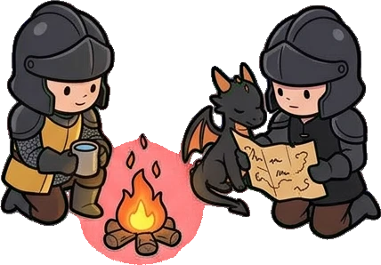 People together, a sticker from the The Dragon's Hoard world