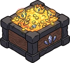 Chests and trunks, a sticker from the The Dragon's Hoard world