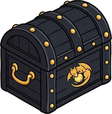 Chests and trunks, a sticker from the The Dragon's Hoard world