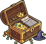 Pet beds and homes, a sticker from the The Dragon's Hoard world