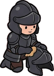 People crouching, a sticker from the The Dragon's Hoard world