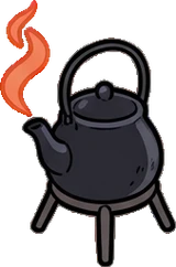 Baskets and floor things, a sticker from the The Dragon's Hoard world
