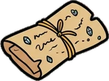 Baskets and floor things, a sticker from the The Dragon's Hoard world