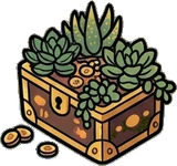 Small plants, a sticker from the The Dragon's Hoard world