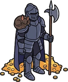 Big floor pieces, a sticker from the The Dragon's Hoard world