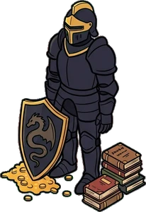 Big floor pieces, a sticker from the The Dragon's Hoard world