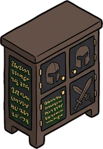 Dressers and low cabinets, a sticker from the The Dragon's Hoard world