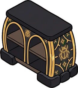 Dressers and low cabinets, a sticker from the The Dragon's Hoard world
