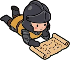 People lying down, a sticker from the The Dragon's Hoard world